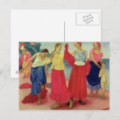 Carte Postale Jeunes femmes sur la Volga, 1915 (Devant / Derrière)