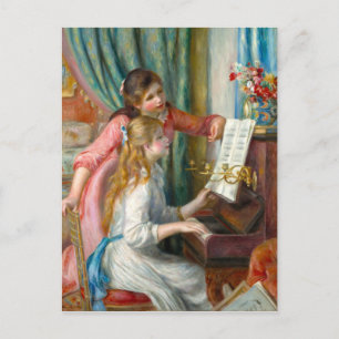 Carte Postale Jeunes filles au piano Impressionnisme Renoir