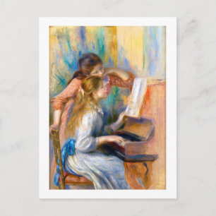 Carte Postale Jeunes filles au piano, Renoir