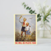 Carte Postale Jeunes pilotes (Debout devant)
