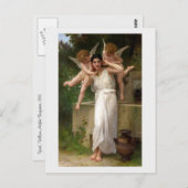 Carte Postale "Jeunesse" de Bouguereau (Devant / Derrière)