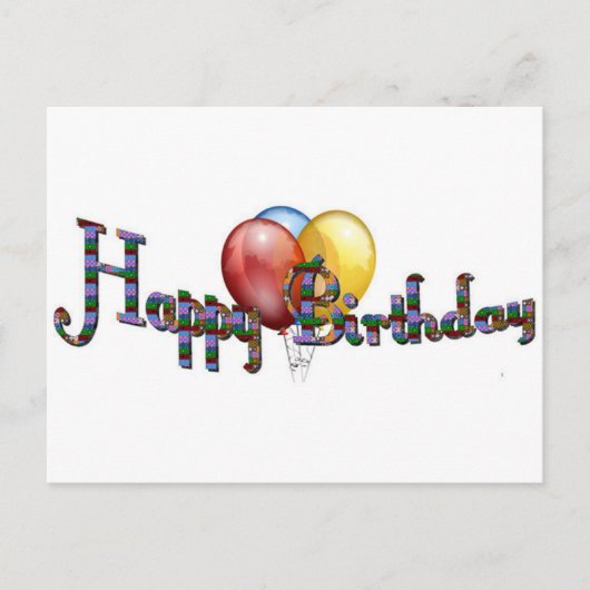 CARTE POSTALE JEUX ANNIVERSAIRE ! (Devant)