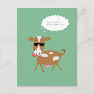 CARTE POSTALE JEUX ANNIVERSAIRE OÙ EST LE GÂTEAU ? 