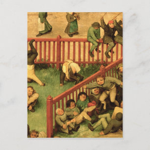 Carte Postale Jeux pour enfants : détail de la section gauche