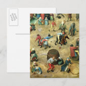 Carte Postale Jeux pour enfants : détail du fond (Devant / Derrière)