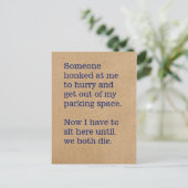 Carte Postale Jeux que nous jouons dans les voitures / Honking J (Debout devant)