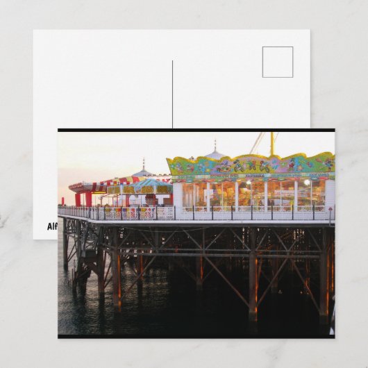 Carte Postale Jeux sur la jetée (Devant / Derrière)