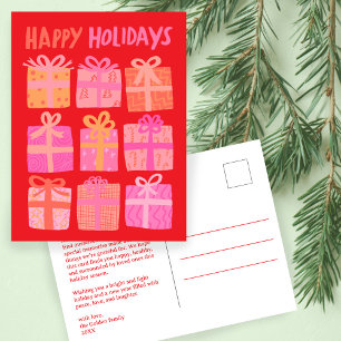 Carte Postale JEUX VACANCES Cadeaux Présente Noël PERSONNALISÉ