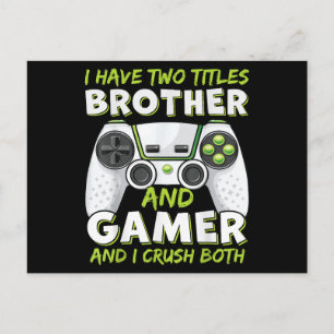 Carte Postale Jeux vidéo drôles pour garçons filles hommes gamer