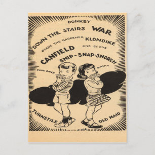 Carte Postale Jeux vintages