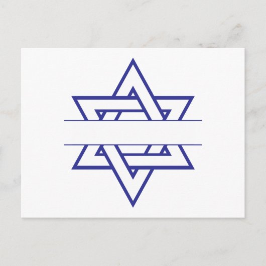 Carte Postale Jewish Star (Devant)