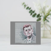 Carte Postale JFK & Citation (Debout devant)