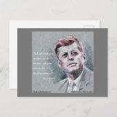 Carte Postale JFK et devis (Devant / Derrière)