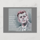 Carte Postale JFK et devis (Devant)
