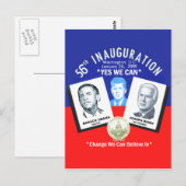Carte postale JFK inaugurale (Devant / Derrière)