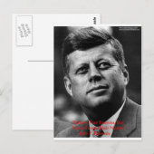 Carte Postale JFK "Pardonne Ne Pas Oublier" Citation De Sagesse (Devant / Derrière)