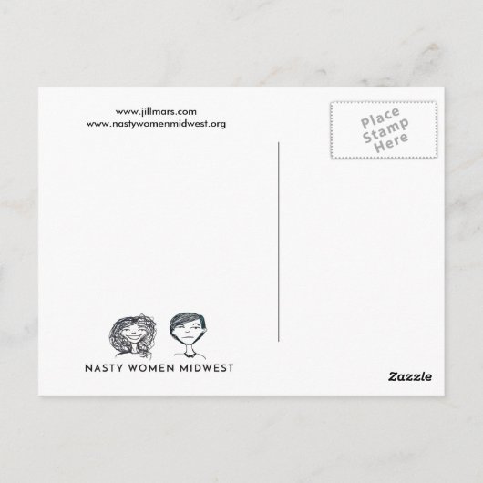 Carte postale Jillian Marsala (Dos)