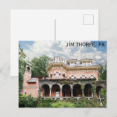 Carte Postale Jim Thorpe Pennsylvania Harry Packer Mansion (Devant / Derrière)