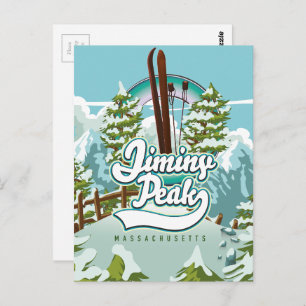 Carte Postale Jiminy Peak massachusetts ski