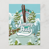 Carte Postale Jiminy Peak ski dans le massachusetts (Devant)