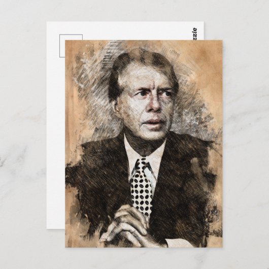 Carte Postale Jimmy Carter (Devant / Derrière)