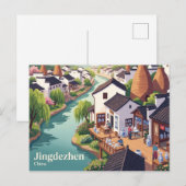 Carte Postale Jingdezhen, Chine (Devant / Derrière)