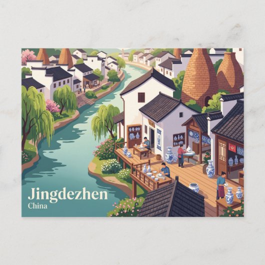 Carte Postale Jingdezhen, Chine (Devant)