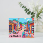 Carte Postale Jingdezhen, Chine (Debout devant)