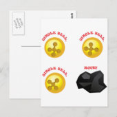 Carte Postale Jingle Bell, Jingle Bell, Jingle Bell, Rock ! (Devant / Derrière)