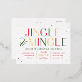 Carte postale Jingle et Mingle Foil Christmas Part (Recto/Verso)