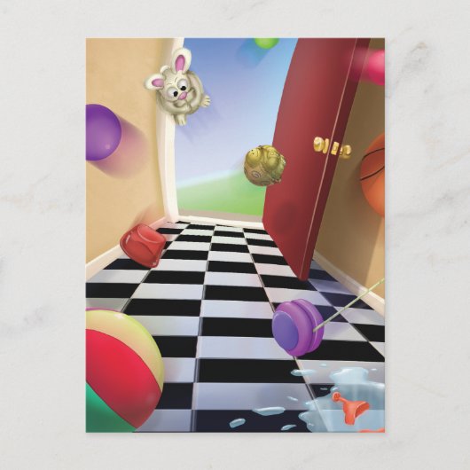 Carte postale Jingle Jingle Little Gnome Bouncy Ba (Devant)