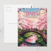 Carte Postale Jinhae District Corée du Sud (Devant / Derrière)