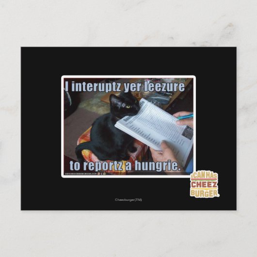 Carte Postale J'interpelle yer Leezure (Devant)