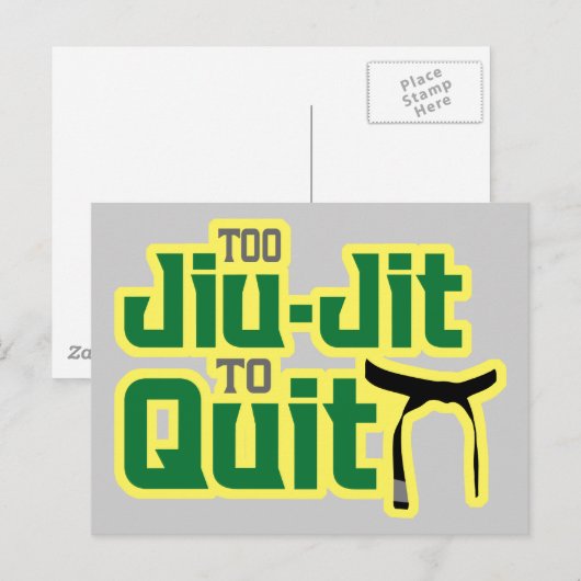 Carte Postale Jiu-Jitsu (Devant / Derrière)