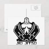 Carte Postale Jiu Jitsu - Le combattant se prépare (Devant / Derrière)