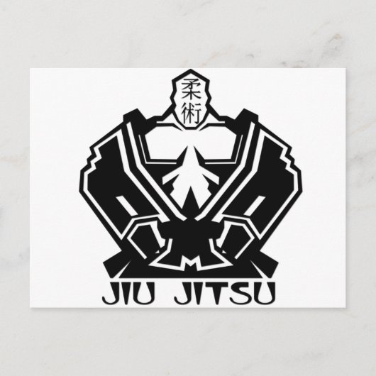Carte Postale Jiu Jitsu - Le combattant se prépare (Devant)