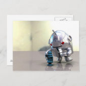 Carte postale Jo Bot VS Little Blue Bot (Devant / Derrière)