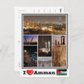 Carte Postale JO Jordan - Amman - (Devant / Derrière)
