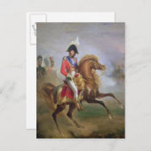 Carte Postale Joachim Murat à cheval, 1814-15 (Devant / Derrière)