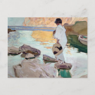 Carte Postale Joaquin Sorolla - Elena à Cala de San Vicente