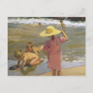 Carte Postale Joaquín Sorolla - Enfants en bord de mer