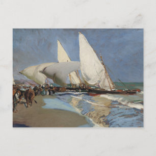 Carte Postale Joaquin Sorolla - La plage de Valence