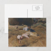 Carte Postale Joaquín Sorolla - La sieste, Asturies (Devant / Derrière)