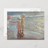 Carte Postale Joaquin Sorolla - Les Trois Soeurs (Devant / Derrière)