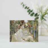 Carte Postale Joaquín Sorolla - Mending the Sail (Debout devant)