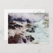 Carte Postale Joaquín Sorolla - Mer et rochers - Jávea (Devant / Derrière)