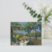 Carte Postale Joaquin Sorolla - Siesta dans le jardin (Debout devant)