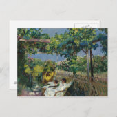 Carte Postale Joaquin Sorolla - Siesta dans le jardin (Devant / Derrière)