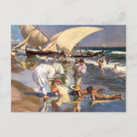 Joaquin Sorolla - Valencia Beach by Morning Light