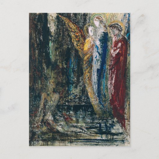 Carte Postale Job and the Angels, c.1890 (Devant)